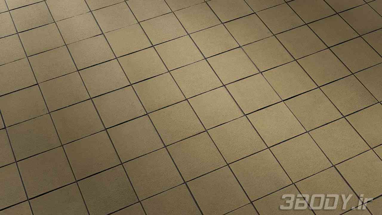 متریال کاشی کف floor tile   قهوه ای عکس 1